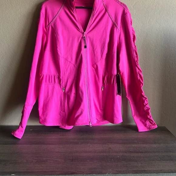 Zella Women's Vibrant Pink Slim Fit Jacket - Picture 8 of 10